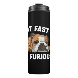 Garrafa Térmica Inglês Bulldog Dormindo Não Rápido Não É Fundão Fu