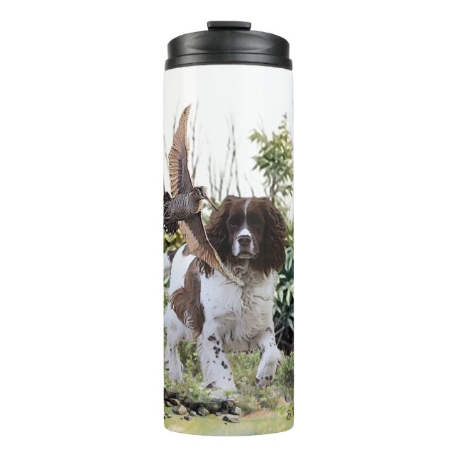 Garrafa Térmica Inglês Springer Spaniel (Frente)