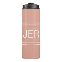 Iniciais Monogramas personalizados Drinkware Girly