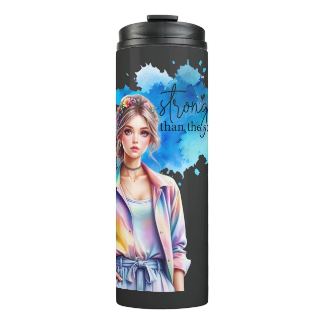 Garrafa Térmica Inspirational Girl Graphic  (Frente)