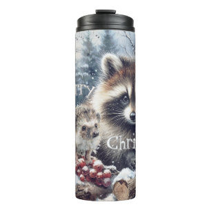 Garrafa Térmica Inverno Florestal Ourico Guaxinim Natal