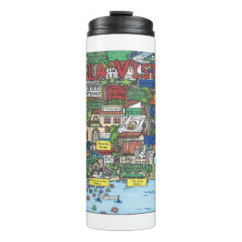 Garrafa Térmica Isla Vista Map Thermal Tumbler