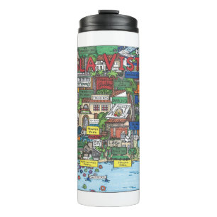 Garrafa Térmica Isla Vista Map Thermal Tumbler