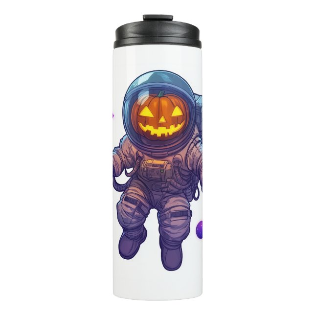 Garrafa Térmica Jack-o'-Lantern Astronaut (Frente)