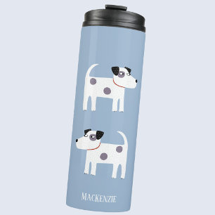 Garrafa Térmica Jack Russell Terrier Dogs Nome Personalizado