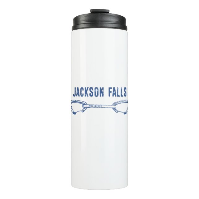 Garrafa Térmica Jackson Falls Illinois Rock Escalando rapidamente (Frente)