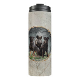 Garrafa Térmica Jagdterrier, brava tapeçaria cardíaca poster acríl