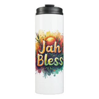 Garrafa Térmica Jah Bless Reggae Watercolor Portable Thermal Bottl