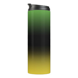 Garrafa Térmica Jamaica Colors Gradient Ombre Verde & Dourado