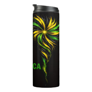 Garrafa Térmica Jamaicano patriótico colorido