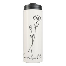 Janeiro Nascimento Flower Nome Personalizado