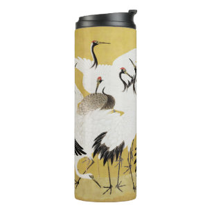 Garrafa Térmica Japonês Cranes Vintage Bird Classic