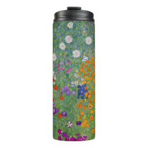 Garrafa Térmica Jardim Camponês, Pintura a Óleo, Gustav Klimt