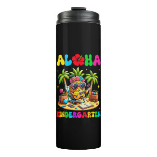 Garrafa Térmica Jardim de Infância Aloha Abacaxi Havaí Volta às Au