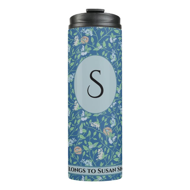 Garrafa Térmica Jardim de Primavera Mãe Dia Ninheira Rainha Anne R (Frente)