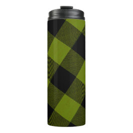 Garrafa Térmica Jardim Xadrez Verde Búfalo