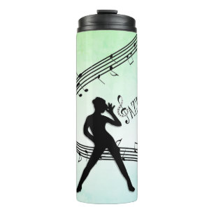 Garrafa Térmica Jazz Dance Green Music 