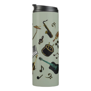 Garrafa Térmica Jazz ele acima do Tumbler térmico