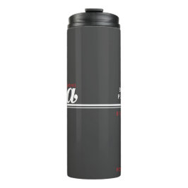 Garrafa Térmica JBHS VMA Preto com Logotipo Branco Personalizável