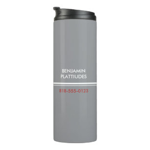 Garrafa Térmica JBHS VMA Preto com Logotipo Branco Personalizável