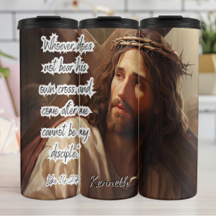 Garrafa Térmica Jesus: Cuide da sua cruz, Discípulo