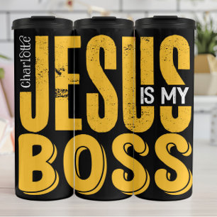 Garrafa Térmica Jesus É Meu Chefe