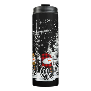 Garrafa Térmica Jesus Faith Hope ama Snowman Engraçado Xmas Para C