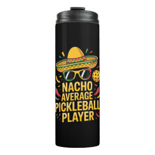 Garrafa Térmica Jogador de pickleball não médio