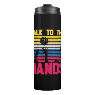 Garrafa Térmica Jogador de Voleibol   Fale Com As Mãos