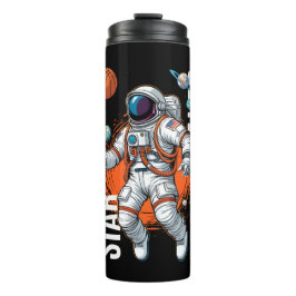 Garrafa Térmica Jogador Estrela - Vibrações de Basquete Espacial