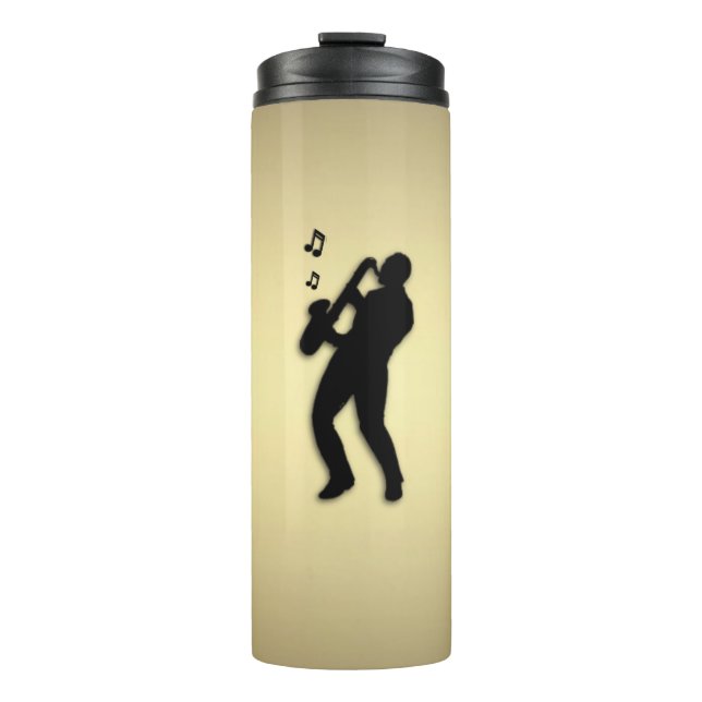 Garrafa Térmica Jogador saxofone (Frente)