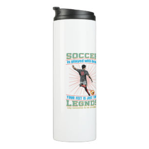 Garrafa Térmica Joguei Futebol Com Minha Cabeça