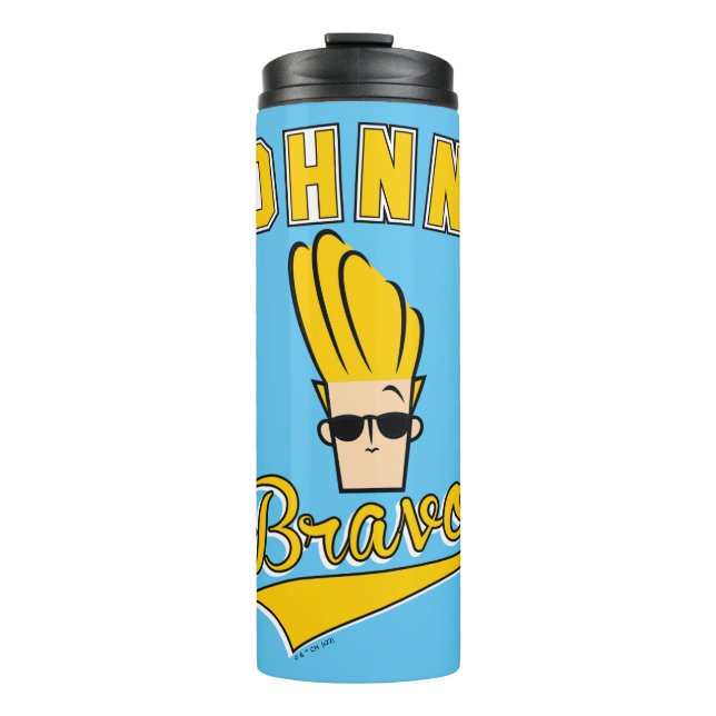 Garrafa Térmica Johnny Bravo Collegiate Graphic (Frente)