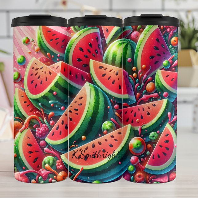 Garrafa Térmica Juicy Watermelon Slices Summer Fund (Criador carregado)