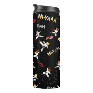 Garrafa Térmica Karate Kids Taekwondo Crianças Festa de aniversári