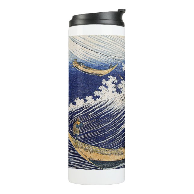 Garrafa Térmica Katsushika Hokusai.  Ondas do oceano  (Giro à esquerda)