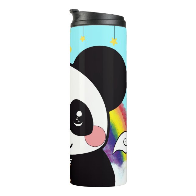 Garrafa Térmica Kawaii Boba Panda Bear Glacés Comestíveis (Rotação à direita)