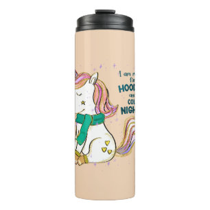 Garrafa Térmica Kawaii Unicorn Inverno e Hoodies