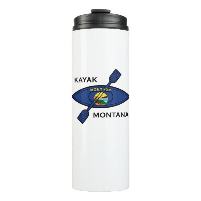 Garrafa Térmica Kayak Montana Flag (Frente)