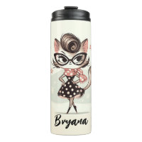 Kit Feminino Vintage Retro com Óculos de Gato