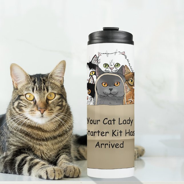 Garrafa Térmica Kit Inicial da Senhora dos Gatos (Criador carregado)
