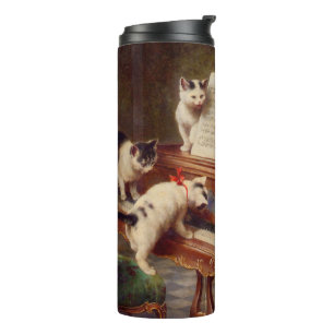 Garrafa Térmica Kittens e Piano