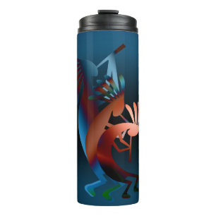 Garrafa Térmica Kokopelli Blues Design de Música Tumbler Térmico