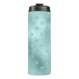 Garrafa Térmica Lábios com Brilho de Menta XOXO Aniversário