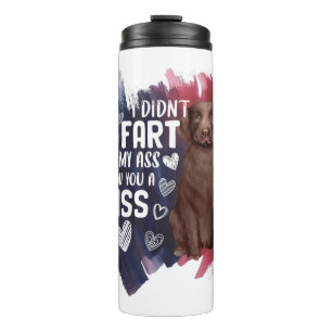 Garrafa Térmica Labrador Retriever Cute Gift para Cachorro Pai Mãe