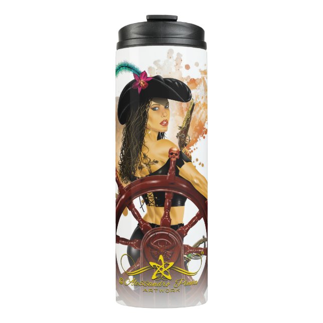 Garrafa Térmica Lady Black Corsair (Frente)