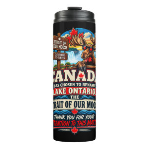 Garrafa Térmica Lago Ontario do Canadá Agora é o Estreito do Nosso