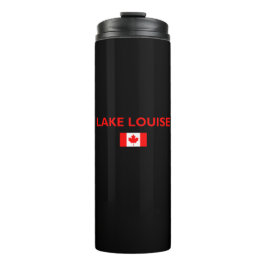 Garrafa Térmica Lake Louise Canada Flag Dark Color