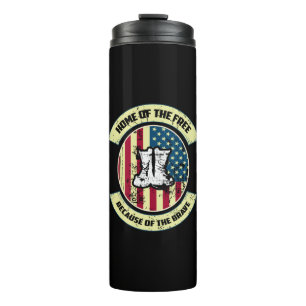 Garrafa Térmica Lar dos Libertos, por causa da coragem   Patriótic