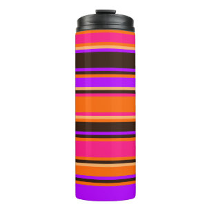 Garrafa Térmica Laranja-escuro, magenta e roxo - Tumbler
